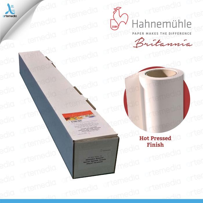

Hahnemuhle Britannia Watercolor Paper Roll Kertas Cat Air 300 gsm 1,25x10m
