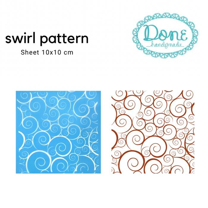 

Silk screen swirl pattern motif lingkar pola scrapbooking card ss39