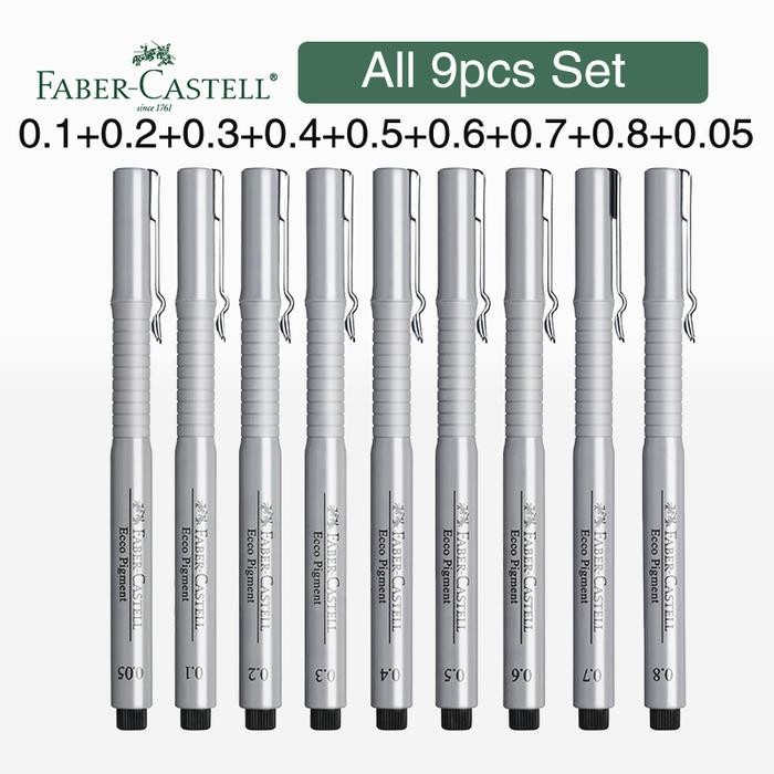

Faber-Castell Micron Pen Fine Point Black Pens Drawing Sketching Markers for Sketching School Art