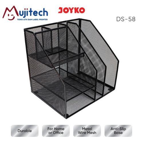 

Joyko Desk Set Tempat Alat Tulis Jaring Metal Besi Pen Holder Organizer Meja Kantor Ds-58