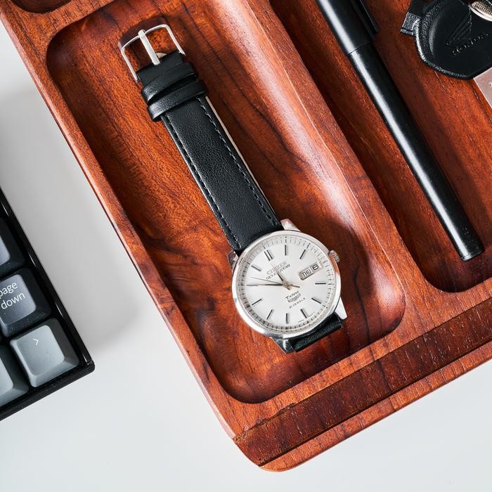 

Skandif Catchall Tray Premium Teak Wood Desk Organizer Kayu Jati (Re)