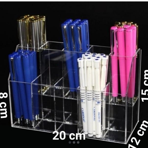 

Akrilik Tempat Sepidol/Pulpen - 2 Susun -
