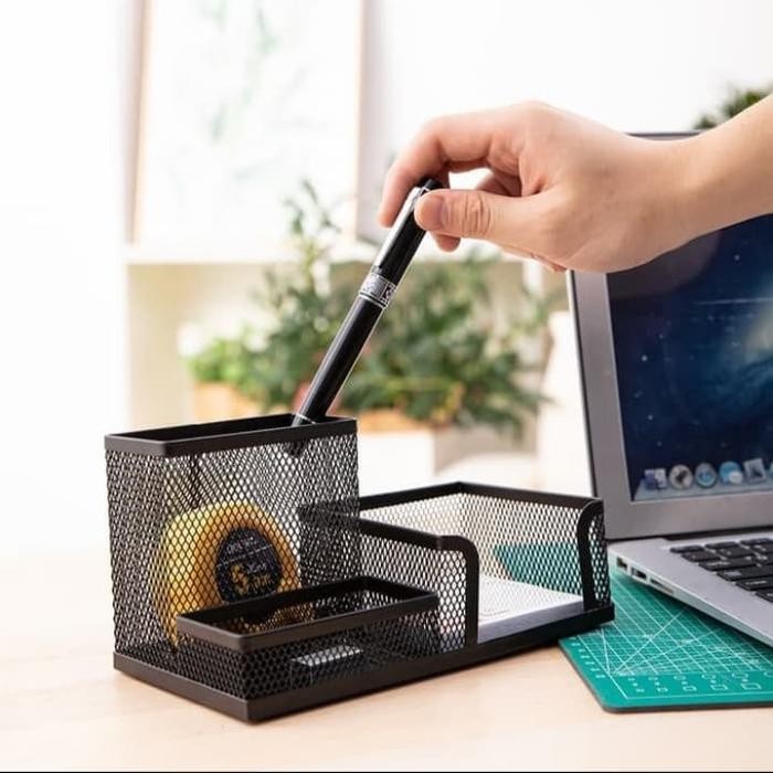

Tempat Alat Tulis-Mesh Desk Organizer 3 Com