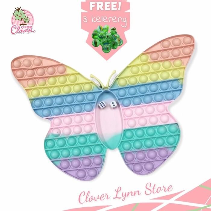 POP IT BATTLE JUMBO BUTTERFLY / popit tiktok viral dadu its bubble