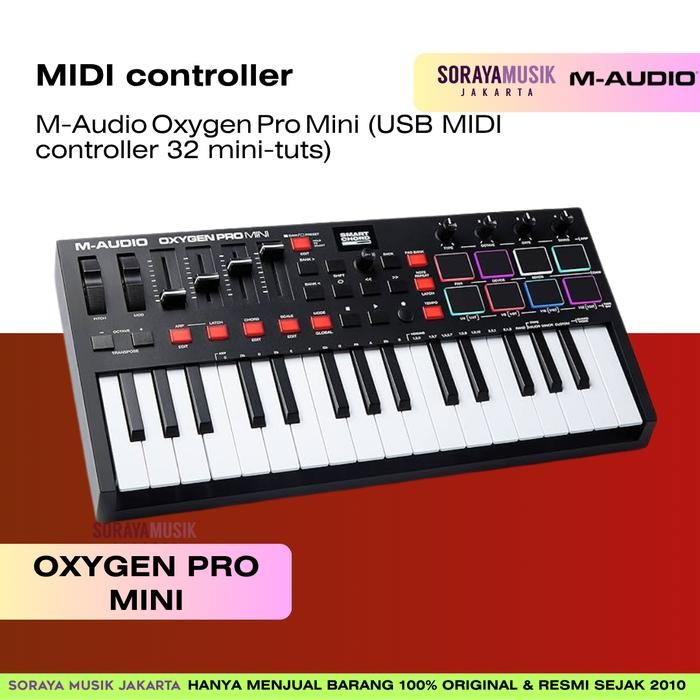 

MAUDIOOXYGENPROMINI (USB MIDI CONTROLLER 32 MINI-TUTS)