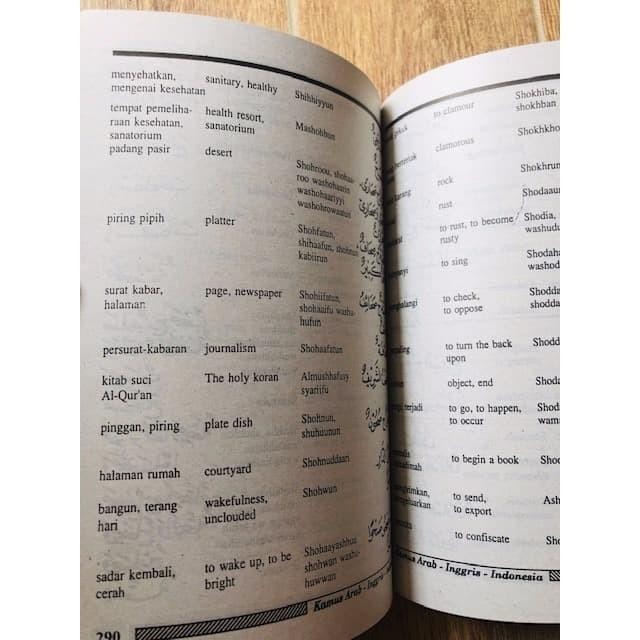 

KAMUS 3 BAHASA : ARAB - INGGRIS - INDONESIA