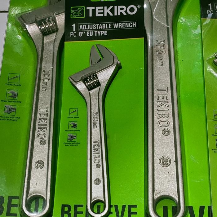 Best Seller Kunci Inggris 8" 200 Mm - Adjustable Wrench - Kunci Inggris Tekiro