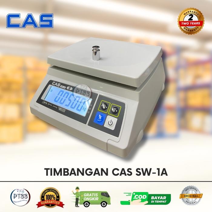 TIMBANGAN DAPUR/TIMBANGAN MEJA/TIMBANGAN DIGITAL CAS-SW-1A 30KG X 1G
