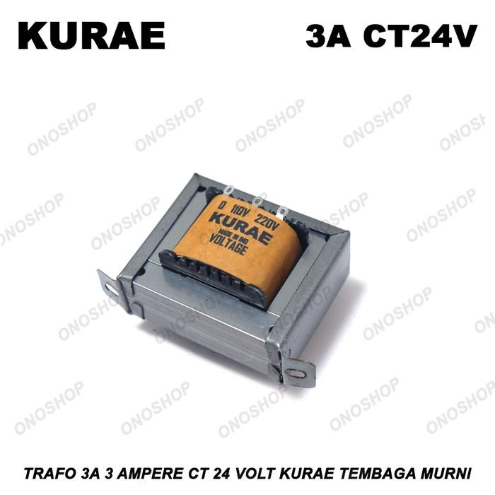 TRAFO 3A 3 AMPERE CT 24 VOLT KURAE TEMBAGA MURNI