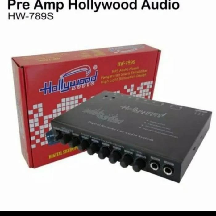 PREAMP PARAMETRIK EQUALIZER KAROAKE MOBIL HOLLYWOOD HW 789 S