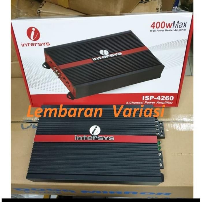 POWER AMPLIFIER 4 CHANEL INTERSYS ISP-4260 MOBIL UNIVERSAL