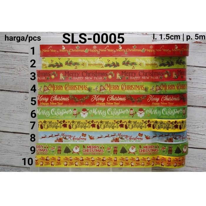 (Allthebest) SLS-0005 Selotip kertas washi motif box kue kering natal christmas