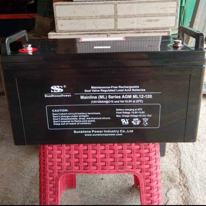 BATERAI AKI KERING SANSTONE VRLA 12V 120AH GOOD PLTS