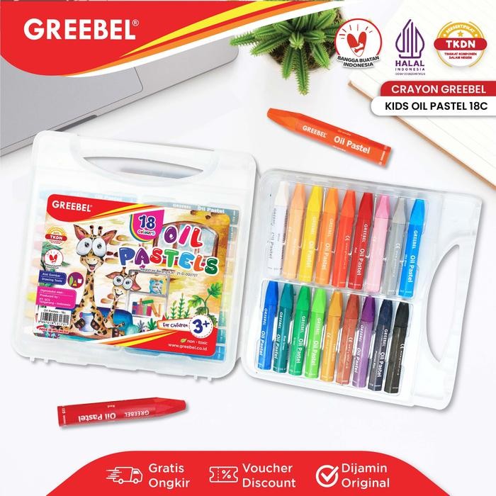 

SARI Greebel Crayon Krayon Kids Oil Pastel 18 Warna (Kop 18C) / Krayon Oil Pastel /