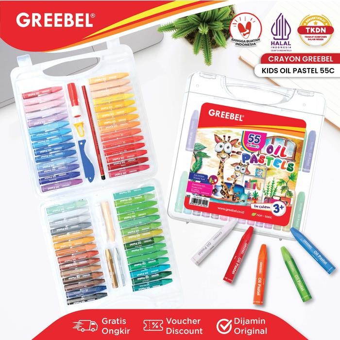 

SARI Greebel Crayon Krayon Kids Oil Pastel 55 Warna (Kop 55C) / Krayon Oil Pastel /