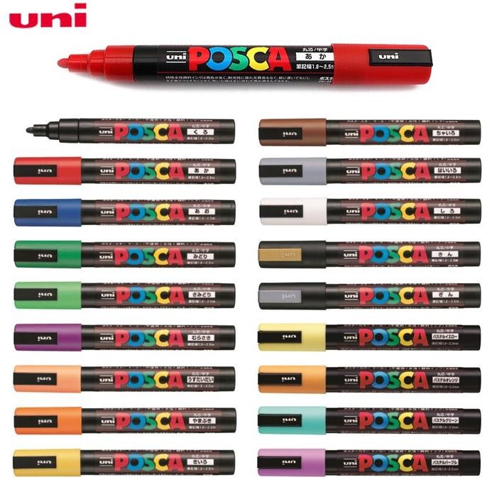 

SARI Uni Posca Pc-5M Marker Pen - Medium Tip Part 2