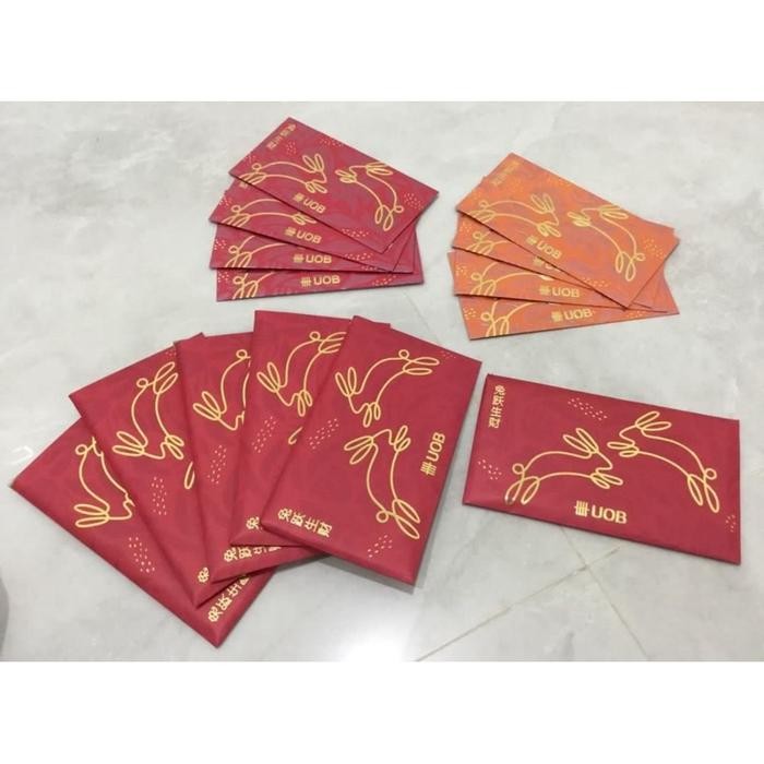 

5WUM Uob Bank Angpao Imlek Angbao Hongbao Amplop Merah Sincia Singapore