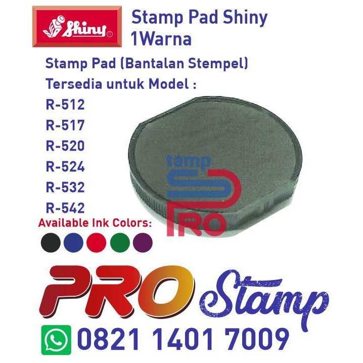 

5WUM Replacement Ink Pad Shiny / R-512,R-520,R-524,R-532,R-538,R-542