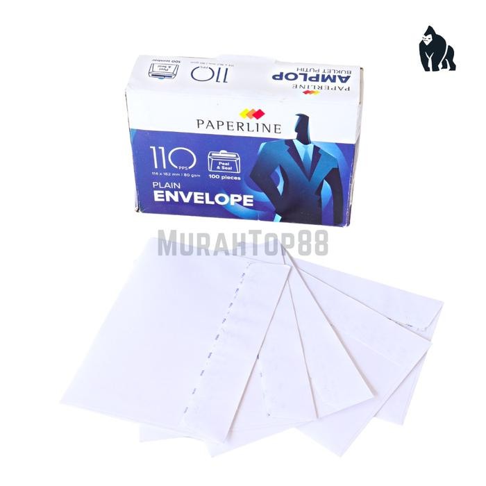 

SARI Amplop Putih 110 Pps Paperline Ukuran 114 X 162 Mm