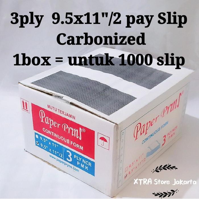 

SARI Kertas Slip Gaji 3Ply 9.5X11/2 500Set