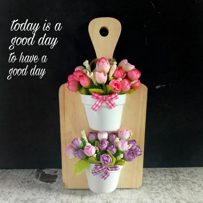 Bunga Talenan Bunga Plastik Palsu Hias Dekorasi Dinding Rumah