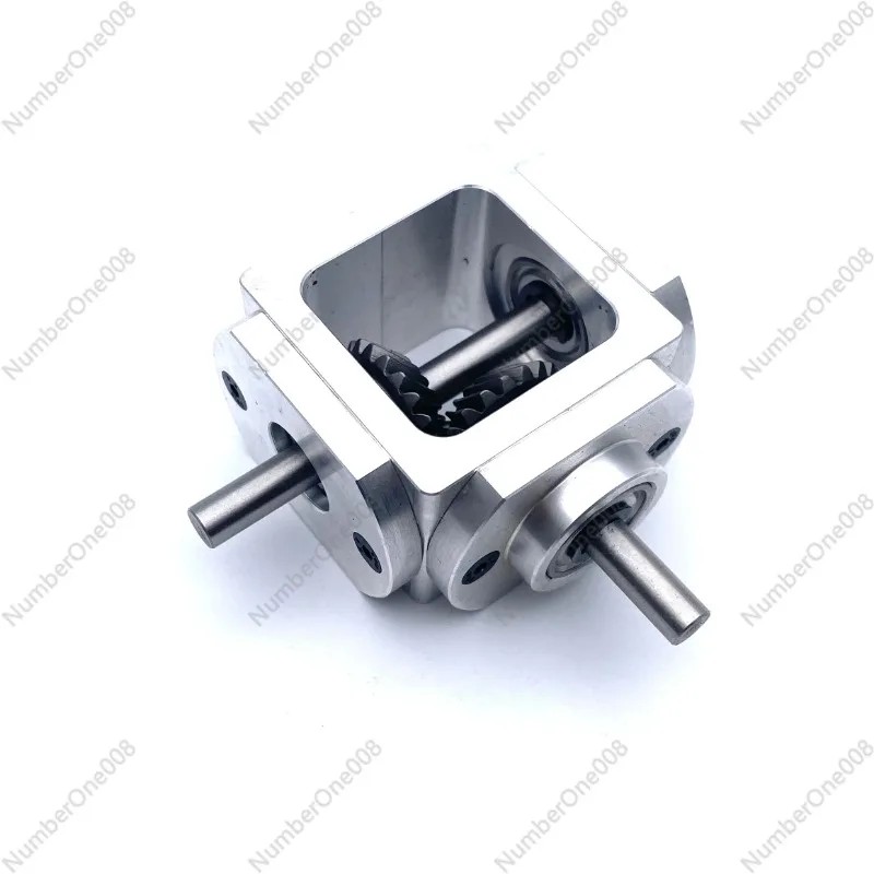 1:1 Commutator Right Angle 1M 20T 6MM Transmission Gearbox Spiral Bevel Gear Reduction Gearbox