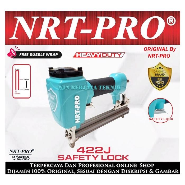 Promo Nrt-Pro 422 J Mesin Air Nailer Gun Alat Paku Tembak U Staples 422 J 422J