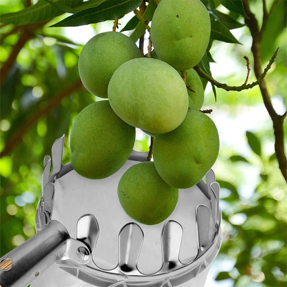 1pc Fruit Picker Tool, Metal Cherry Picker Tool, Fruit Picker Basket Head,Fruit Harvester Attachment