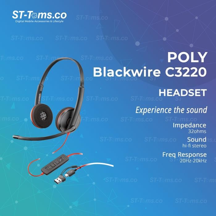 Plantronics Blackwire C3220 / C 3220 Wired Headset