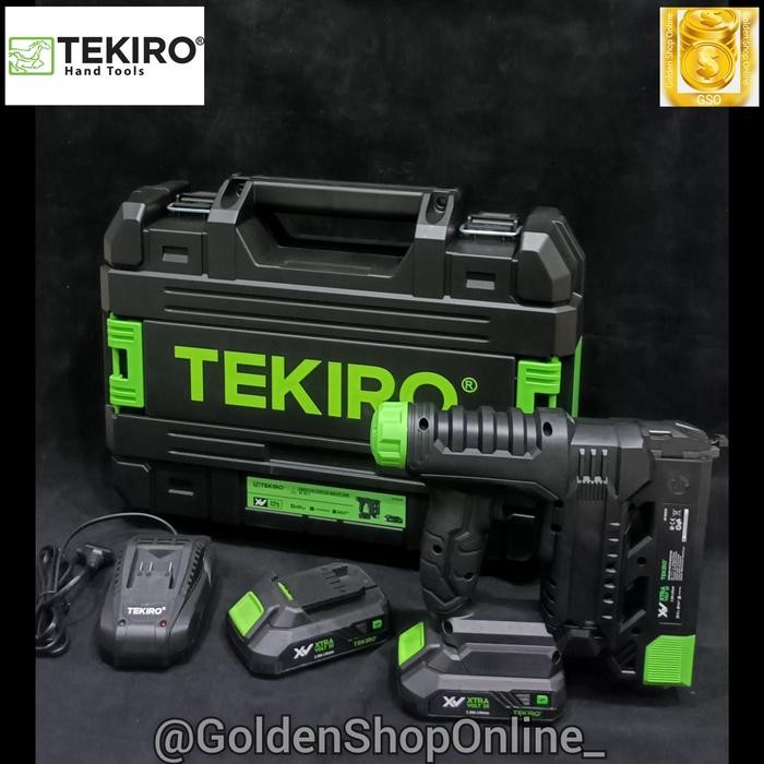 Berkualitas Tekiro Staples Tembak Elektrik 20V-Cordless Stapler-Nailer Gun Xv 20V