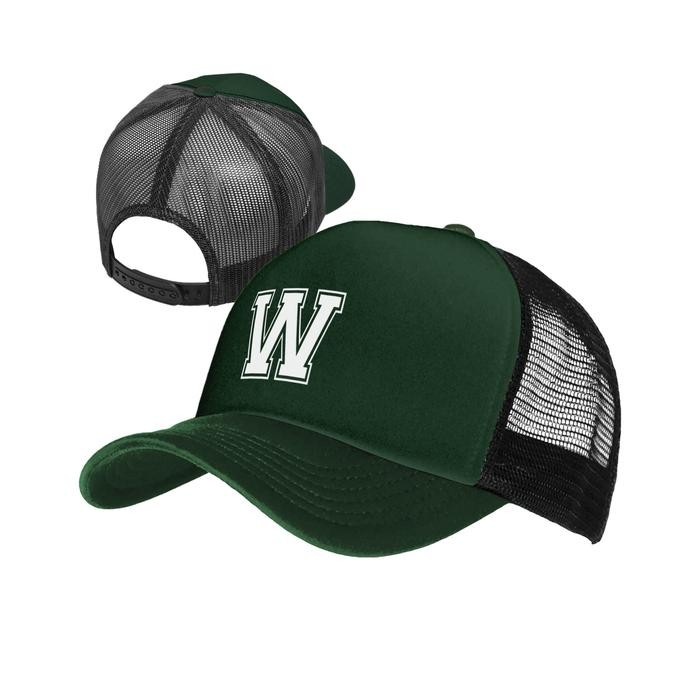 Khusus Grab Topi Inisial W - Topi Jaring Inisial W