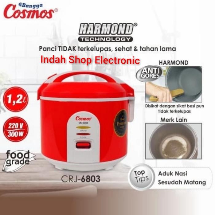 Magic Com Cosmos Crj 6803 Harmond 1,2 Liter Panci Anti Gores