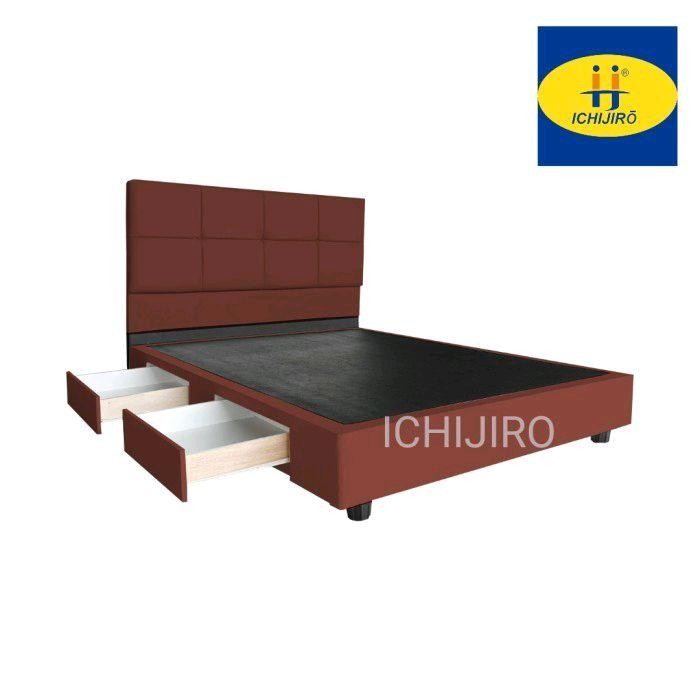 Divan Sandaran Laci Anti Air 120X200 Dipan Kasur Springbed Grazio