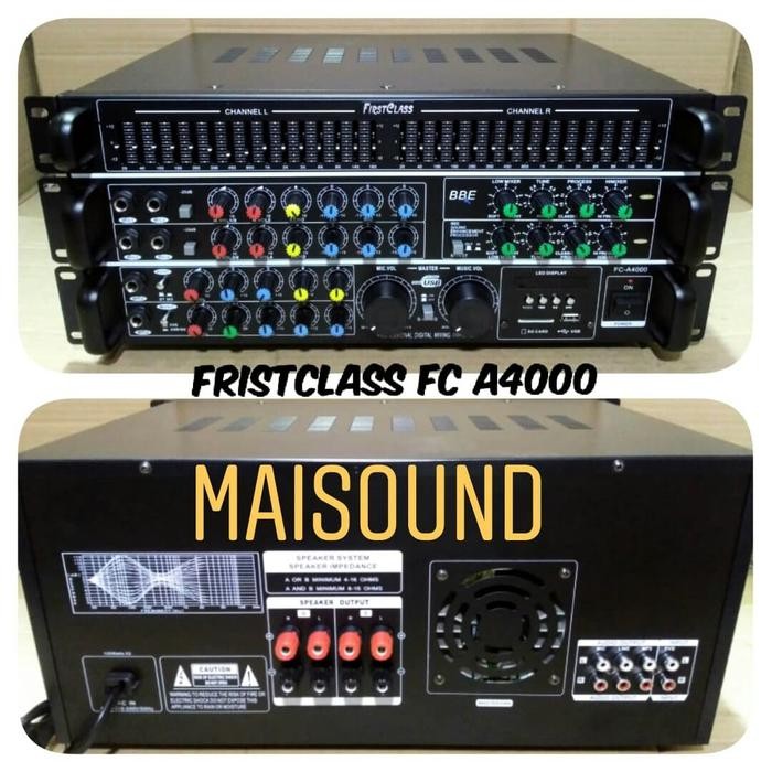 AMPLIFIER BLUETOOTH FIRSTCLASS FC A4000 A 4000 AMPLI