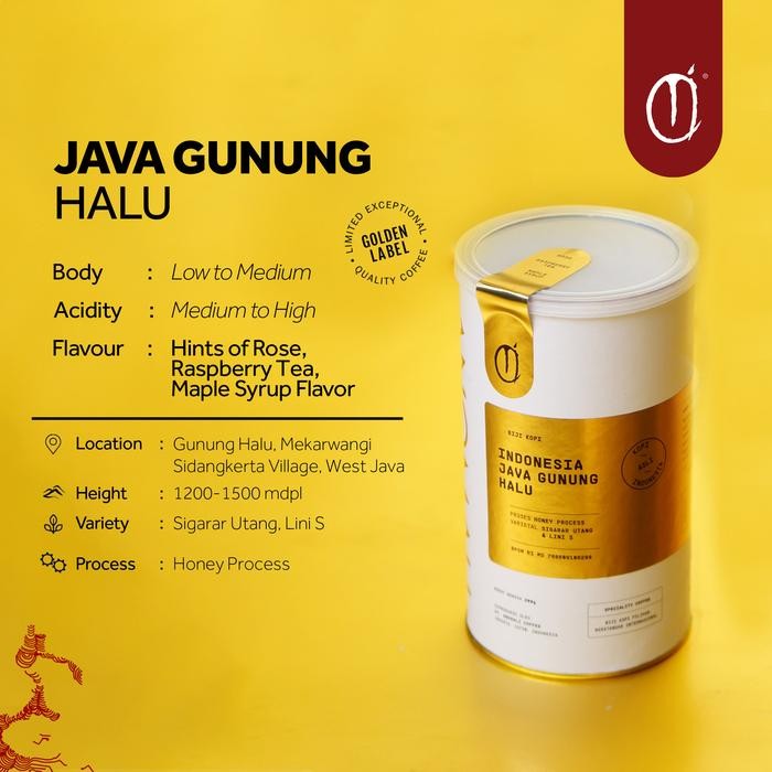 

Anomali Coffee Biji Kopi - Golden Label - Jawa Gunung Halu - 200gr