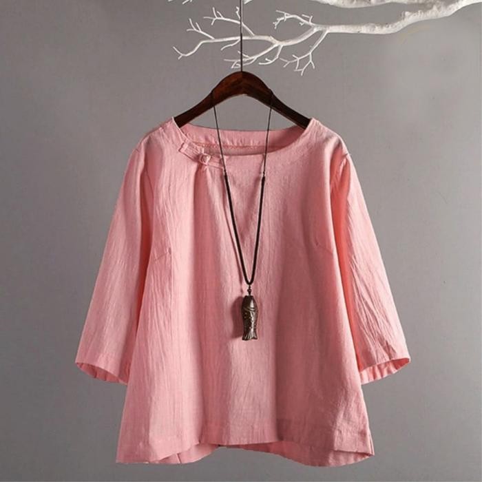 Blouse Jumbo Baju Atasan Wanita Kekinian Style Korea Twill Nyaman Simple LD 120 KINAN