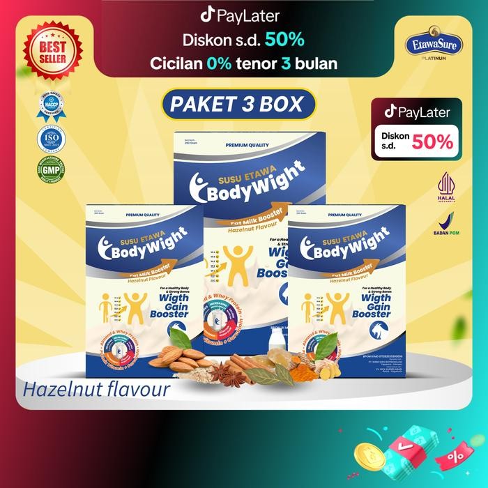 

Susu Etawa BodyWight Dengan Whey Protein dan Tinggi Kalori Pakert 3 Box