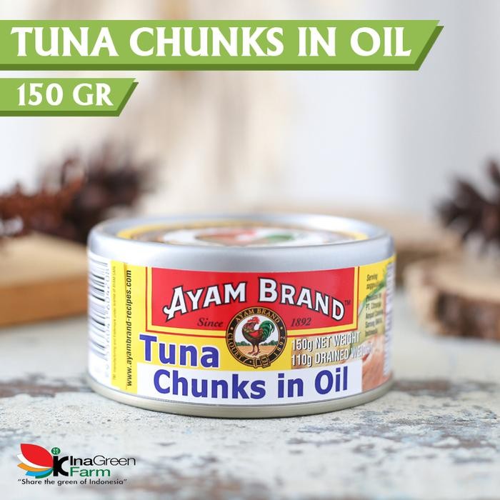 

READY AYAM BRAND IKAN TUNA KALENG CHUNK IN OIL 150G