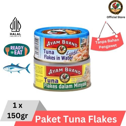 

READY AYAM BRAND PAKET IKAN TUNA FLAKES KALENG 150G