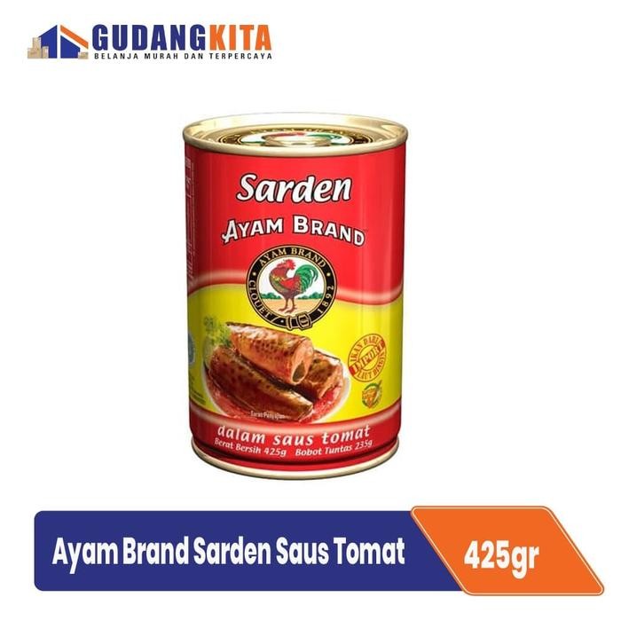 

READY AYAM BRAND SARDEN SAUS TOMAT BULAT KALENG 425G - SARDINES KALENG BESAR