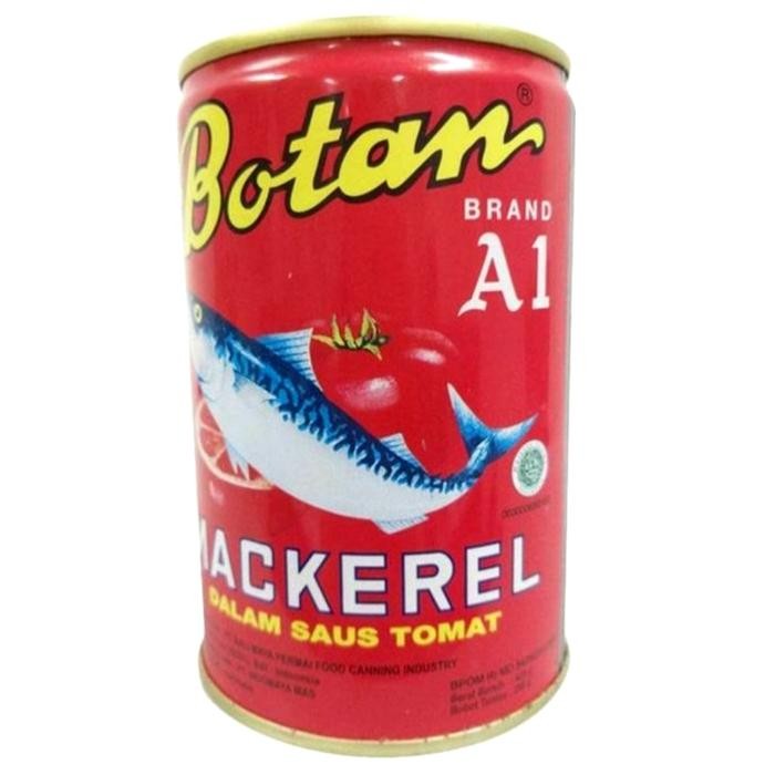 

READY BOTAN IKAN MACKEREL KALENG 425G - SARDEN MAKAREL KALENG ASLI