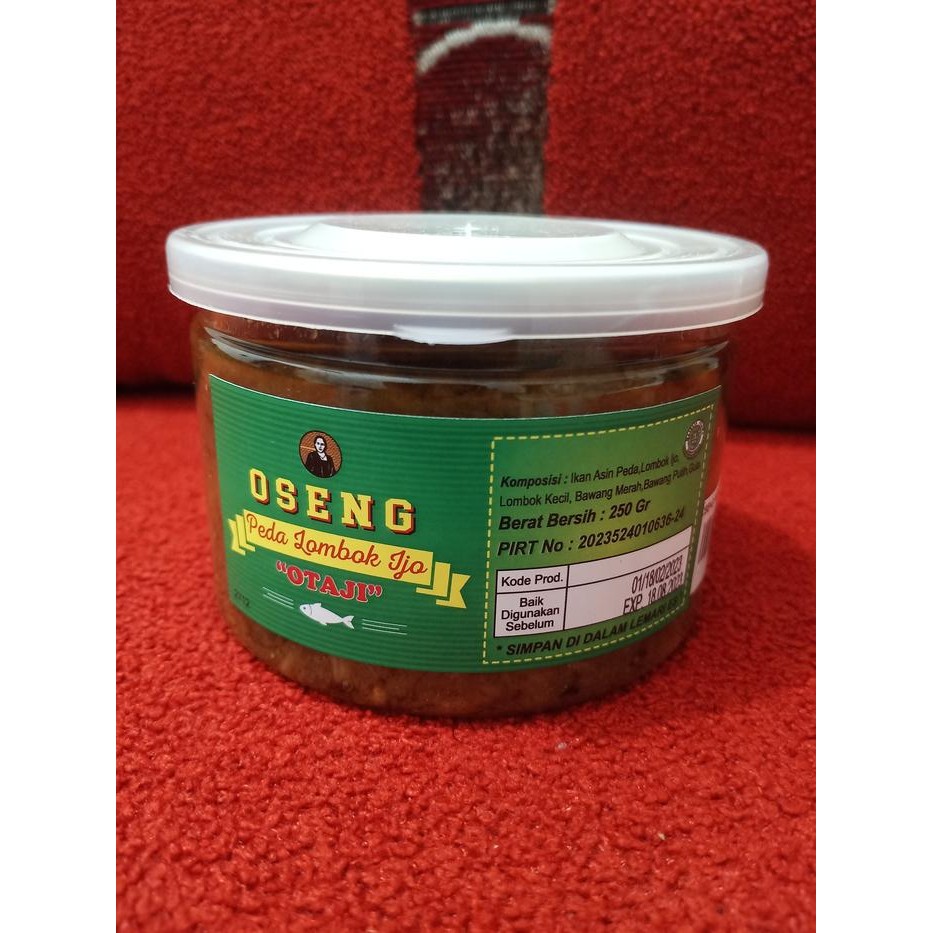 

READY OTAJI OSENG PEDA LOMBOK IJO 250GR - PEDAS GULA IKAN OTENTIK
