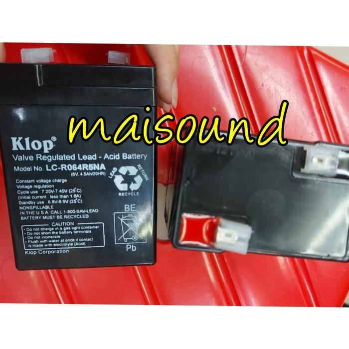 Aki Kering Klop Lc R064R5Na Valve Regulated Lead Acid Battery Klop Sale