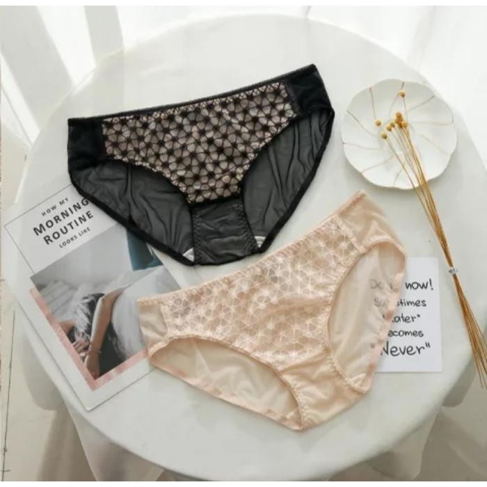 Spesial Silk Lingeries Bra Set Wanita Sexy Bukaan Depan (New Arrival) 1189