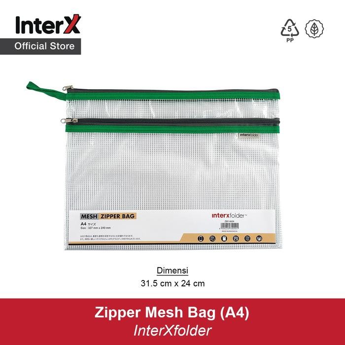 

InterX Zipper Mesh Bag A4
