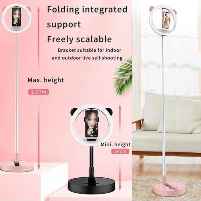 RING LIGHT G2 LIPAT SELFIE TIKTOK 10in LED LIVE FILL LIGHT FOLDING