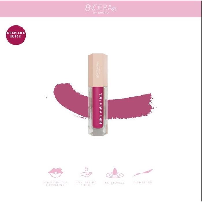 (Allthebest) Noera Juicy Water Tint Glossy Lip Stain Tahan Lama BPOM