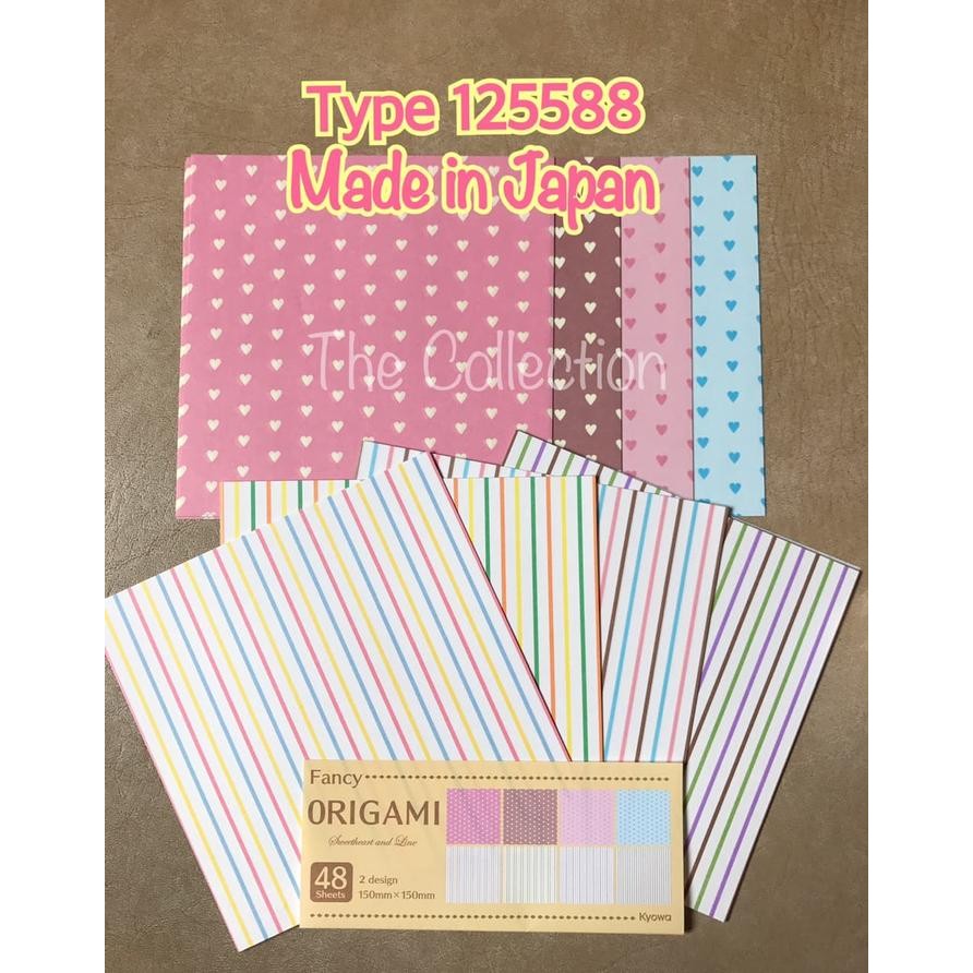 

ATK0513OR JAPAN 48 lbr 15x15 Kertas Origami Type 125588 heart pink