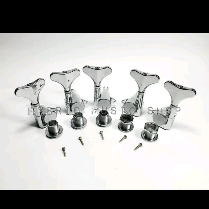 Dryer Bass Senar 5 String Chrome 1 Set Posisi Kanan Kiri 3R 2L