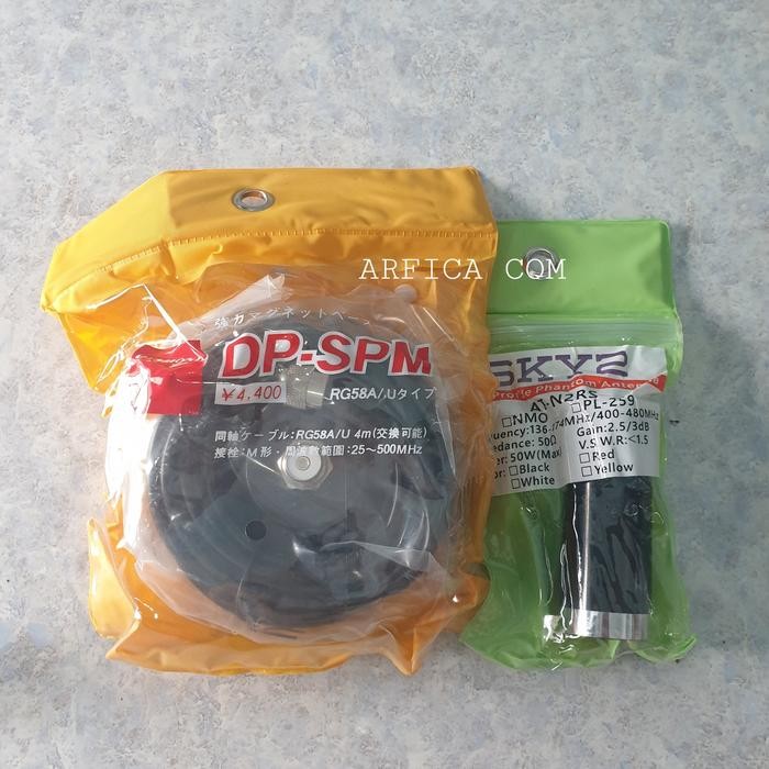 PAKET ANTENA MOBIL DUALBAND PLUS BRACKET MAGNET ANTENA MINI RIG MOBIL